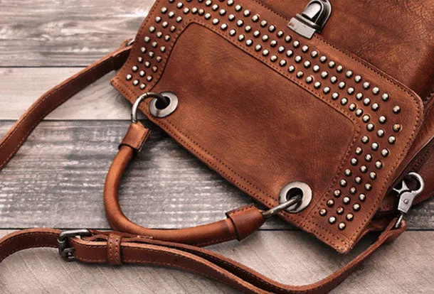 Handmade Leather phone bag handbag purse for women leather shoulder bag crossbody bag