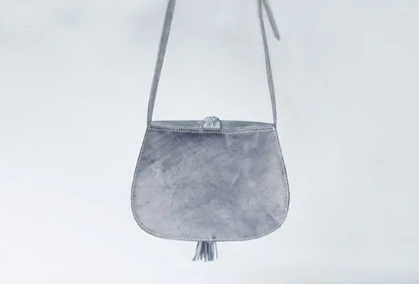 Handmade leather purse satchel phone bag shoulder bag cossbody bag purse women