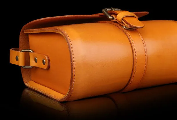 Handmade Leather shoulder bags small leather school crossbody bag for women