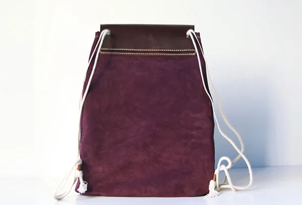 Handmade leather tassels purse backpack bag shoulder bag satchel bag purse women
