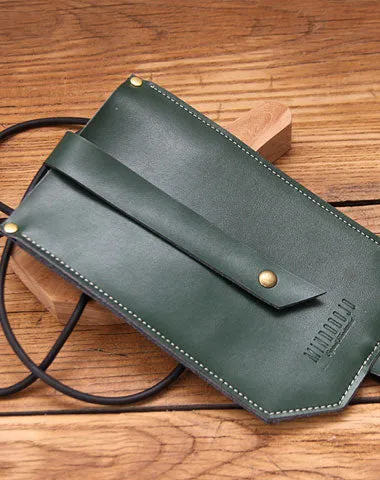 Handmade LEATHER WOMEN Cell Phone Mini SHOULDER BAG Small Crossbody Purse FOR WOMEN