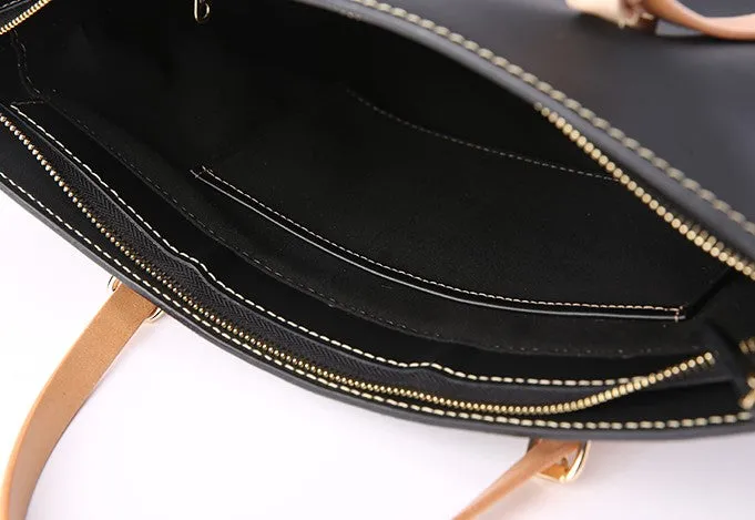 Handmade Leather Women Tote Purse Handbag Tote Bag Shoulder Bag For Women