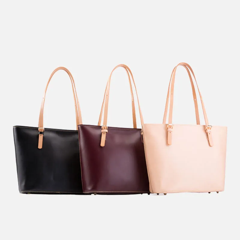 Handmade Leather Women Tote Purse Handbag Tote Bag Shoulder Bag For Women