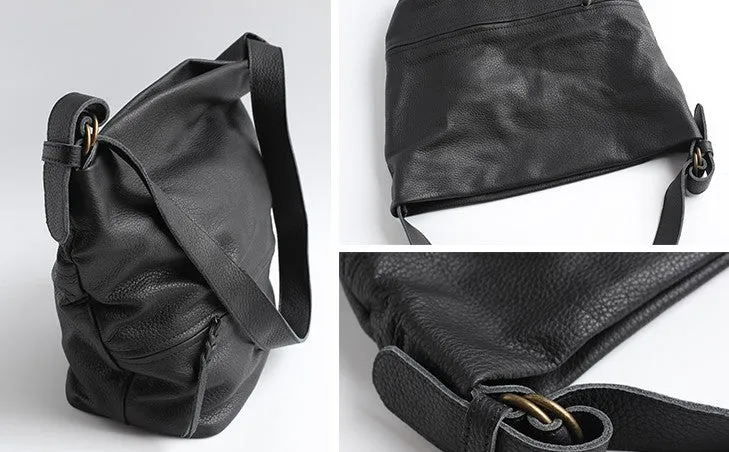 Handmade LEATHER WOMENs Bucket Crossbody Purse Barrel SHOULDER BAG FOR WOMEN