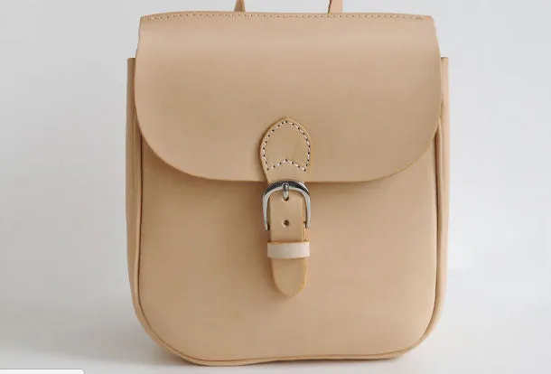 Handmade Leather Womens Cute Small Backpack School Backpack for Women