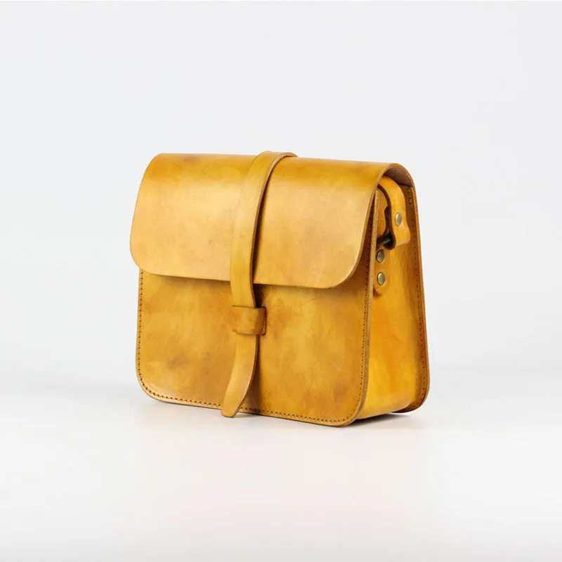 Handmade Leather Womens Shoulder Bag Leather Crossbody Bag for Women