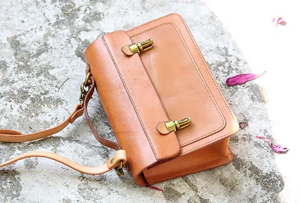Handmade messenger bag satchel purse leather crossbody bag shoulder bag women