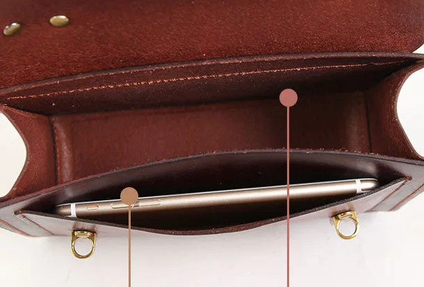 Handmade messenger bag satchel purse leather crossbody bag shoulder bag women