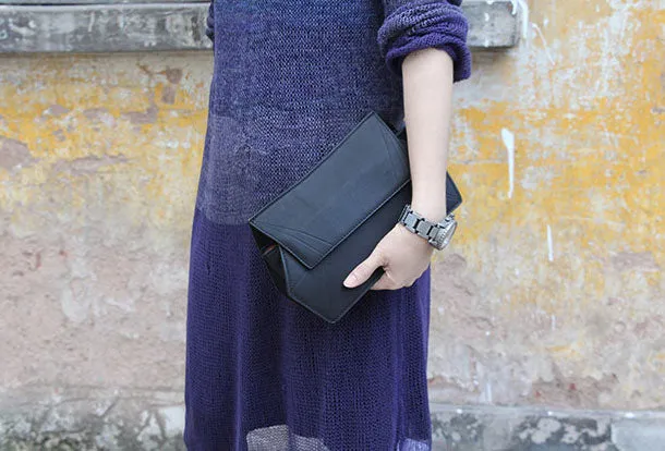 Handmade small phone clutch purse leather crossbody bag shoulder bag women