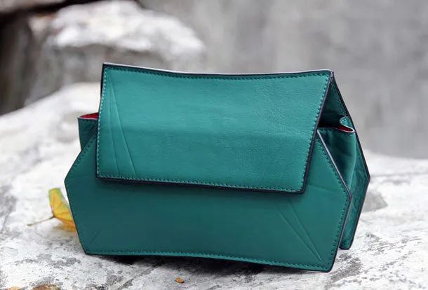 Handmade small phone clutch purse leather crossbody bag shoulder bag women