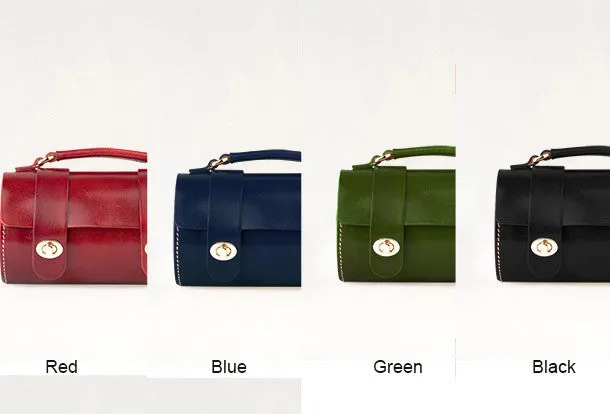 Handmade women shoulder leather bag crossbody phone bag small bag bucket bag