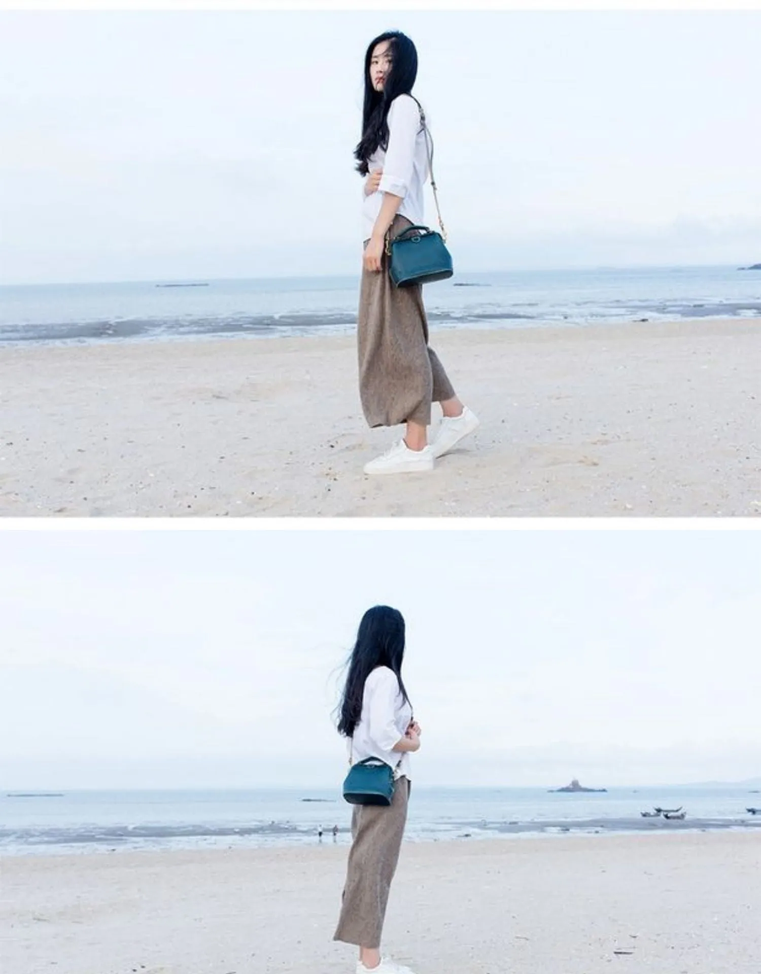 Handmade Womens Green Leather Mini doctor Handbag shoulder doctor bags for women