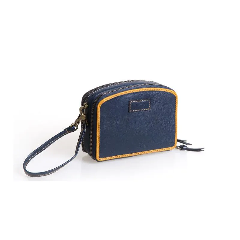 Handmade Women's Green Leather Shoulder Clutch Purse Handbag Crossbody Bag Clutch Purse