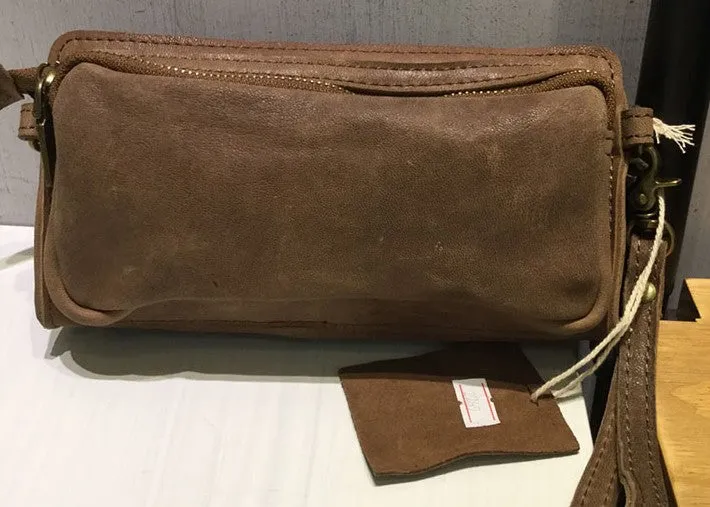Handmade WOMENs LEATHER Wristlet Purse Mini Shoulder Bag Purse FOR WOMEN
