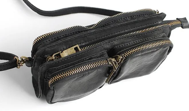Handmade WOMENs LEATHER Wristlet Purse Mini Shoulder Bag Purse FOR WOMEN