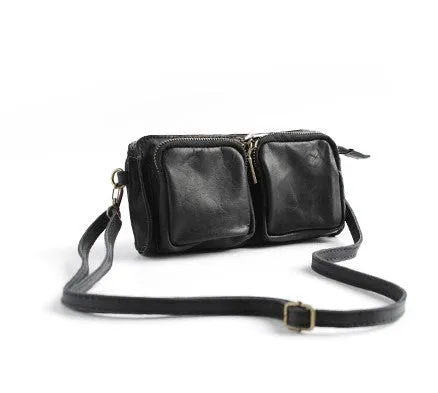 Handmade WOMENs LEATHER Wristlet Purse Mini Shoulder Bag Purse FOR WOMEN