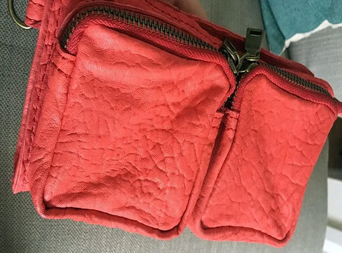 Handmade WOMENs LEATHER Wristlet Purse Mini Shoulder Bag Purse FOR WOMEN