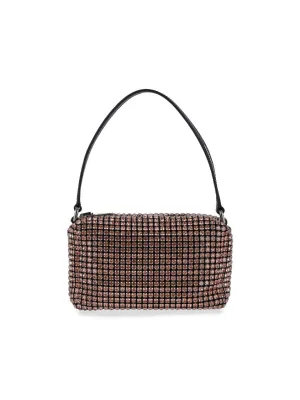 Heiress" Metallic Chain Knit Shoulder Bag