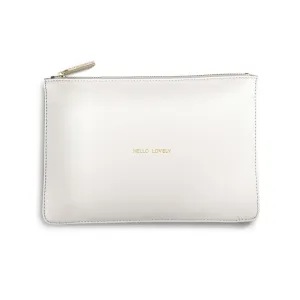 Hello Lovely - Perfect Pouch Chalky White