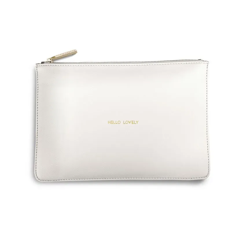 Hello Lovely - Perfect Pouch Chalky White