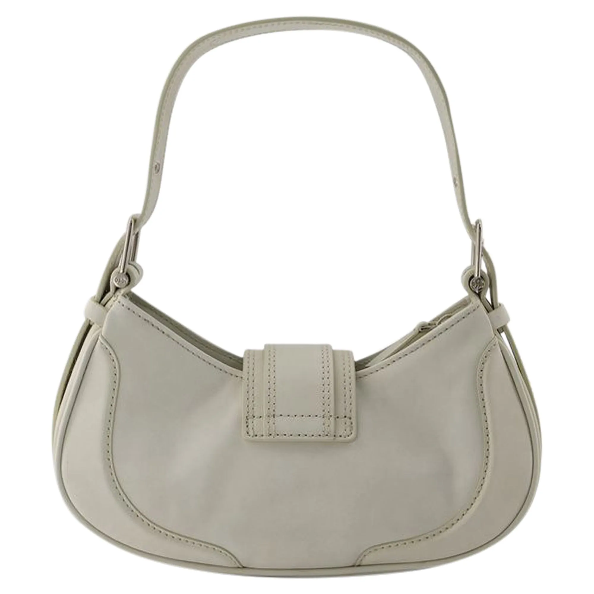 Hobo Brocle Shoulder Bag - Osoi - Leather - Cream