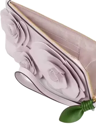 Kate Spade New York Flora Flower Medium L-Zip Wristlet