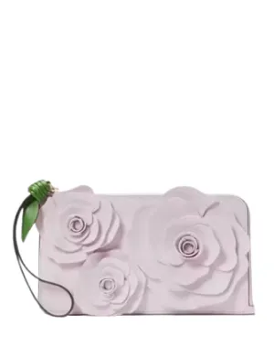 Kate Spade New York Flora Flower Medium L-Zip Wristlet