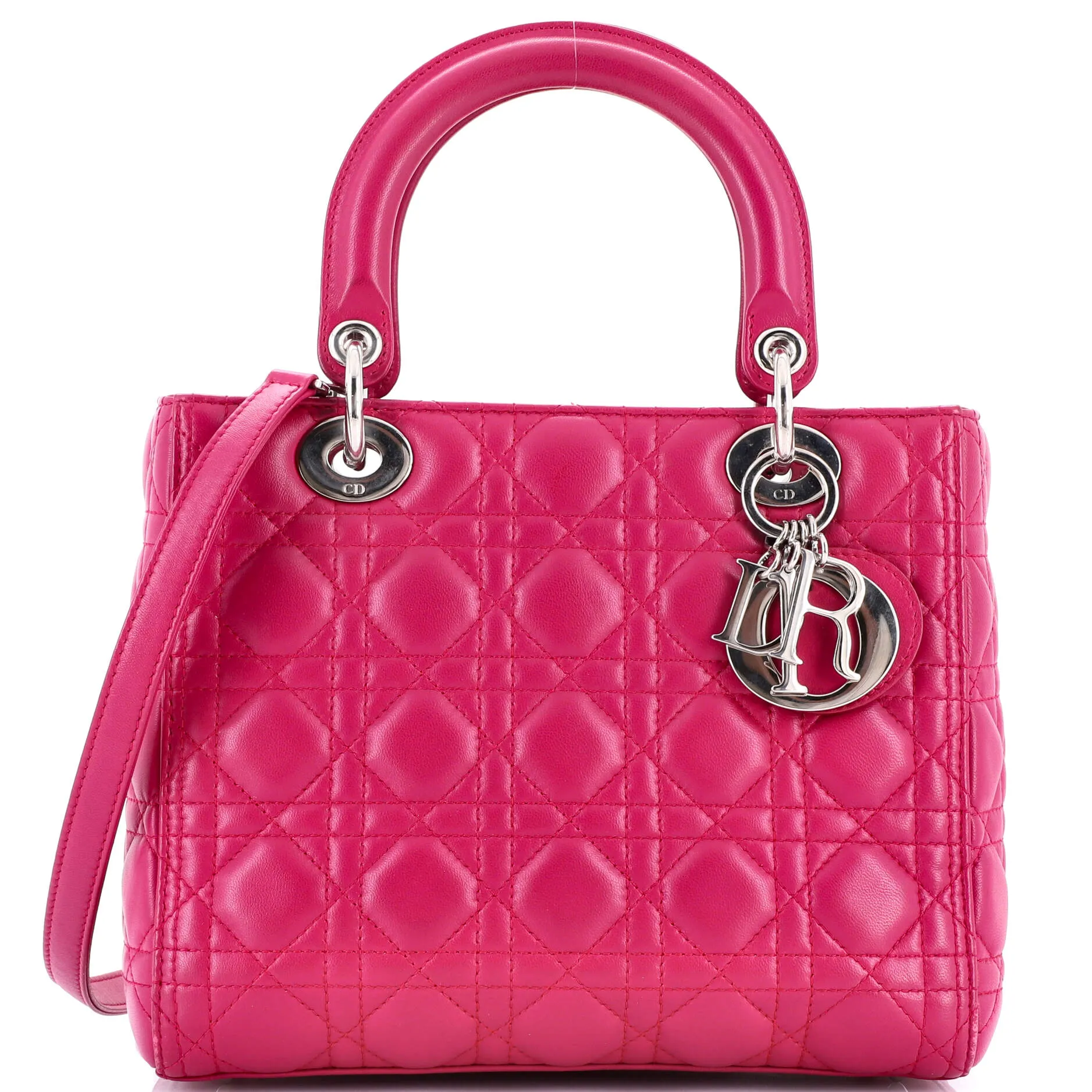 Lady Dior Bag Cannage Quilt Lambskin Medium