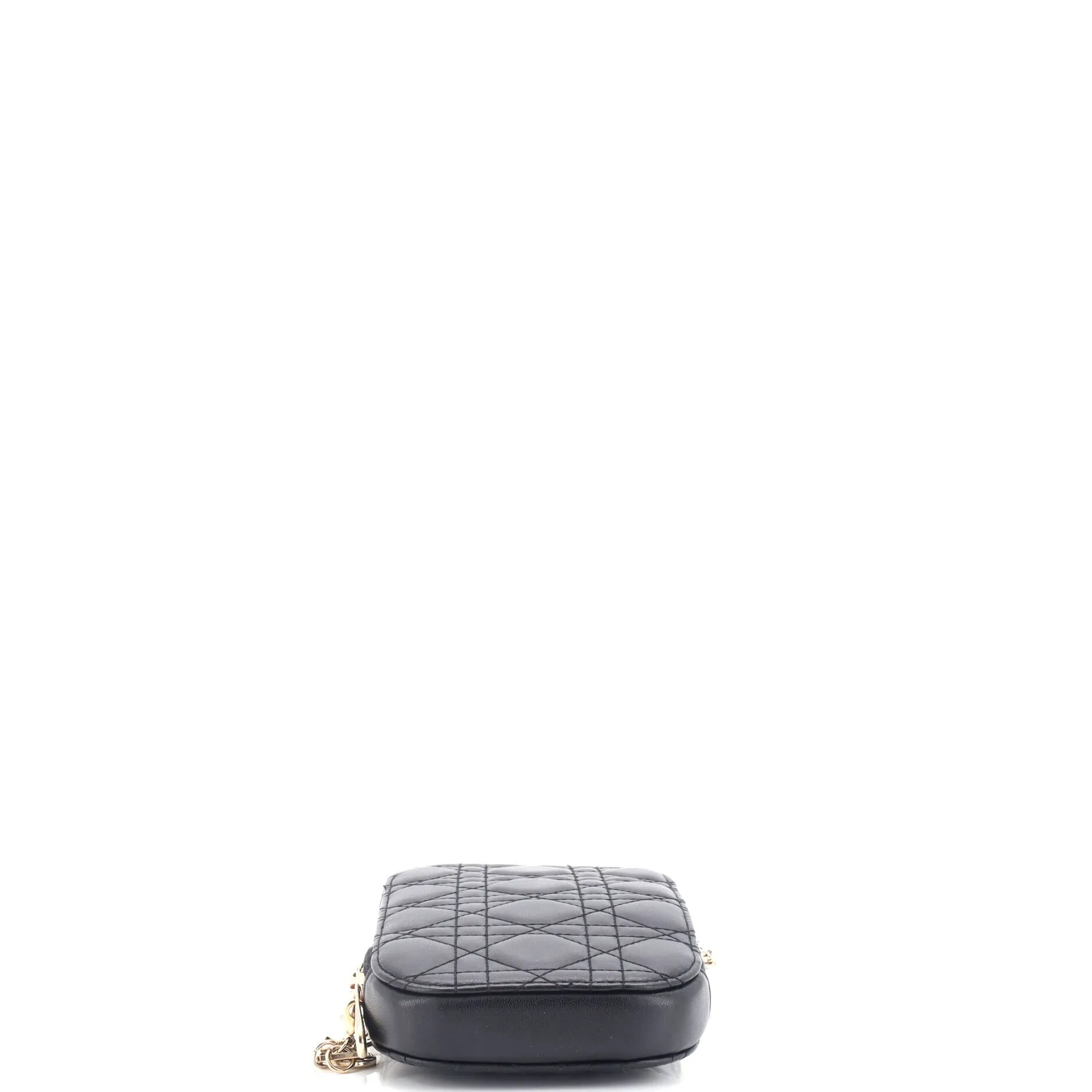 Lady Dior Phone Holder on Chain Cannage Quilt Lambskin