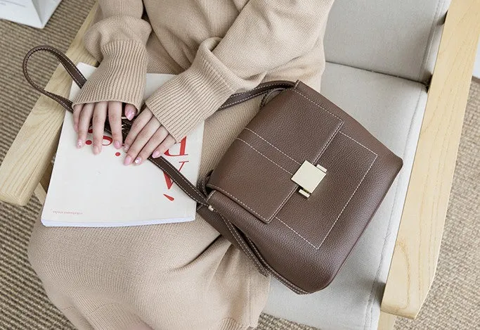 Leather Stylish Womens Shoulder Bag Shoulder Work Purse for Women