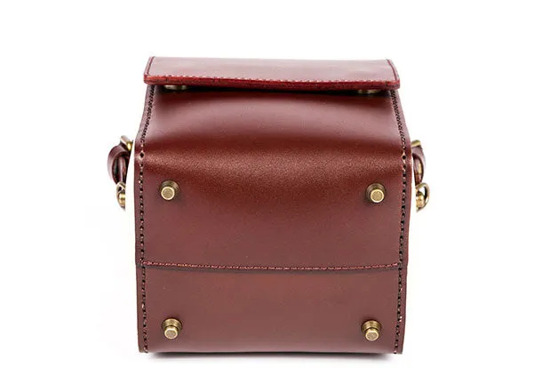 Leather Unique Handbag Box Bag Shoulder Bag Purse For Women