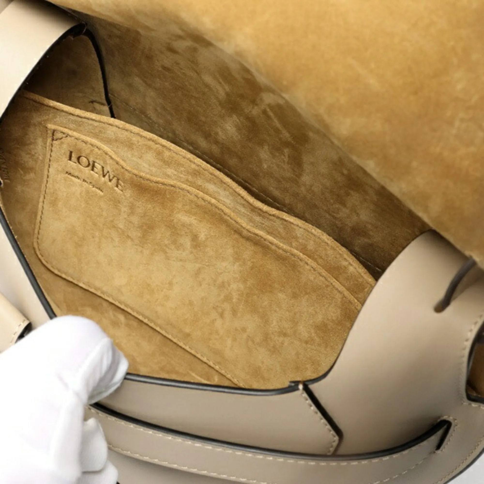 Loewe Jacquard Leather Shoulder Bag (Pre-Owned)