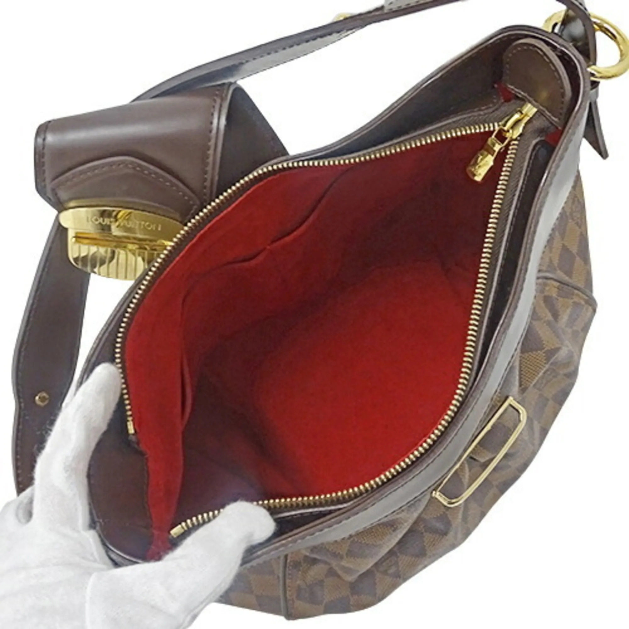LOUIS VUITTON Bag Damier Women's Shoulder Sistina MM N41541 Brown