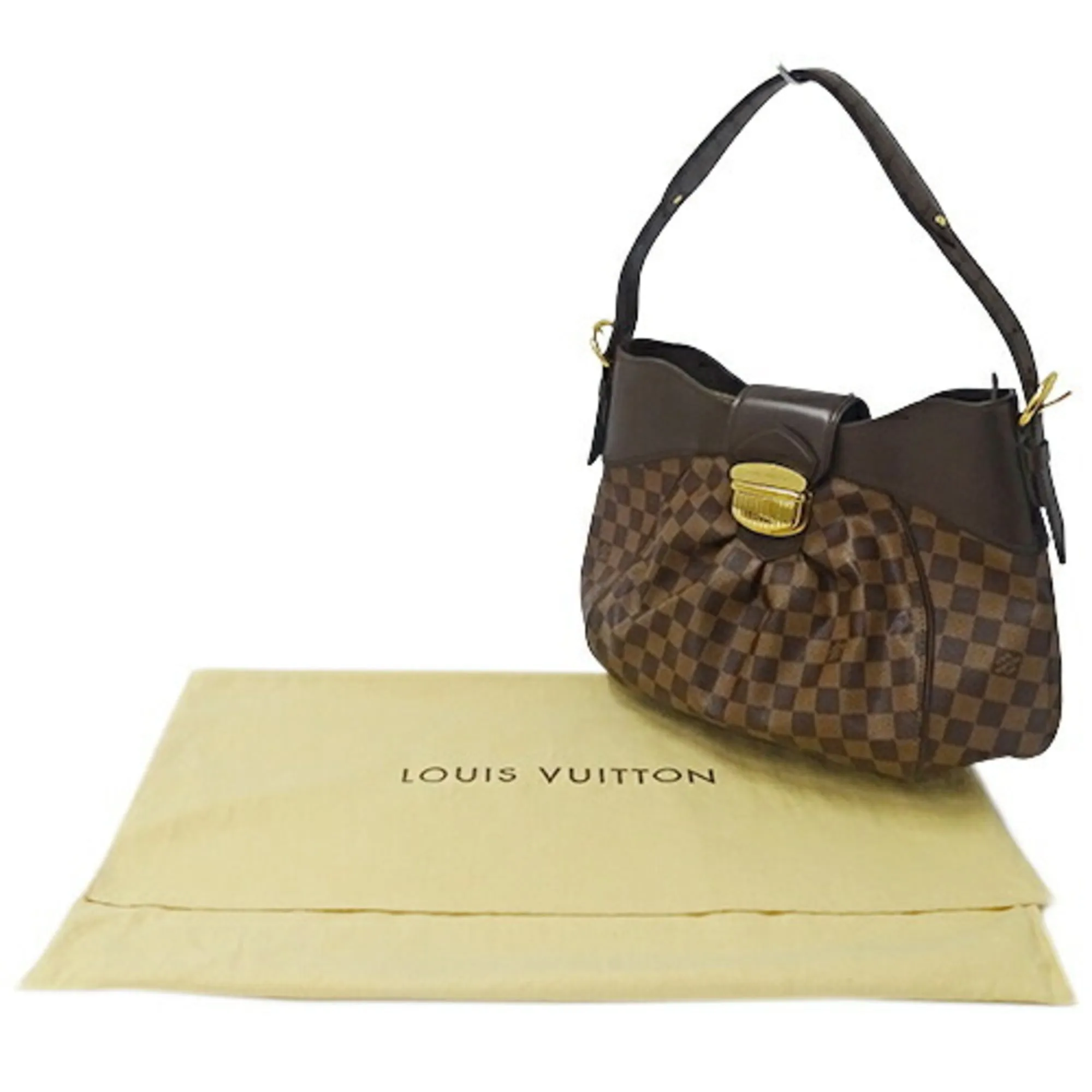 LOUIS VUITTON Bag Damier Women's Shoulder Sistina MM N41541 Brown