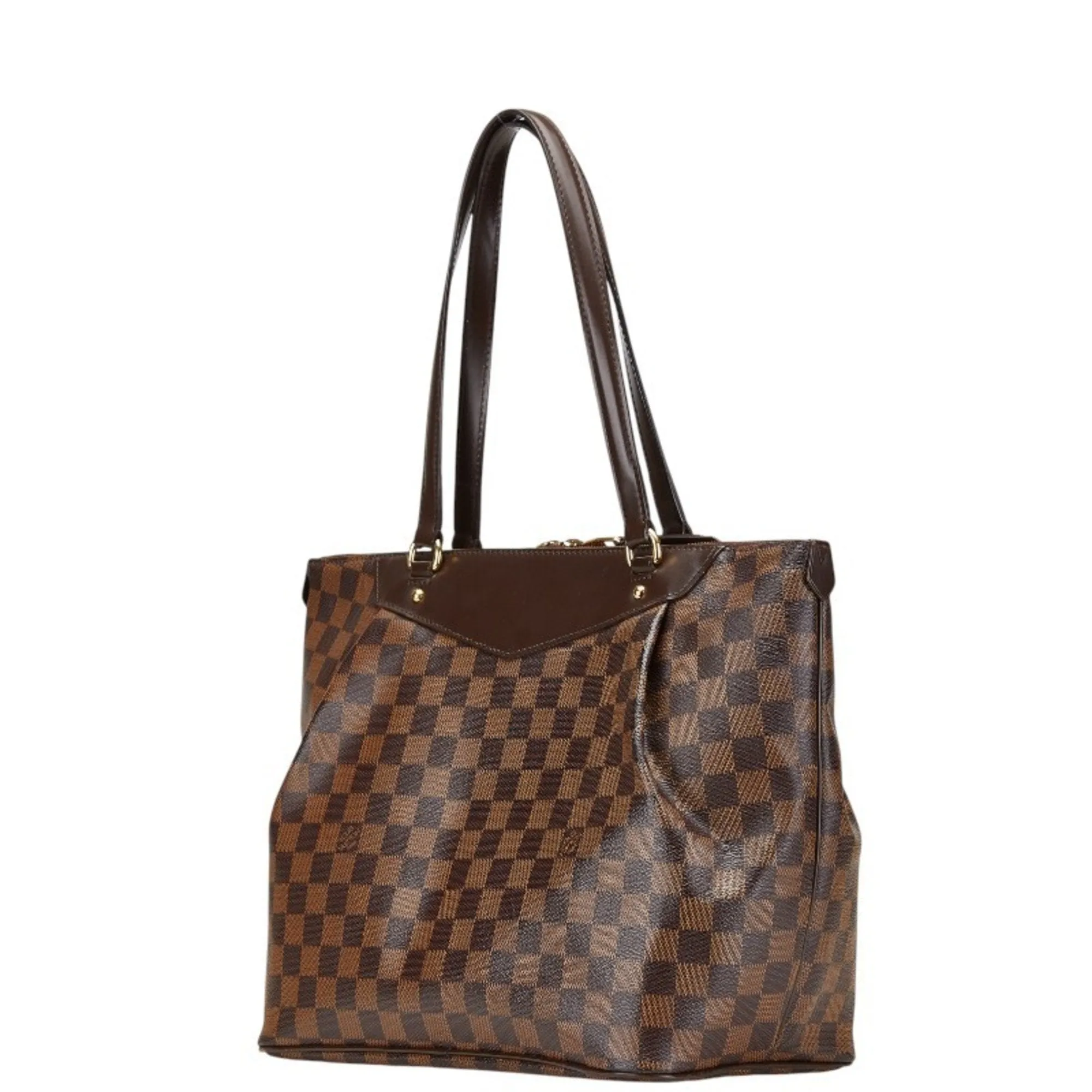 Louis Vuitton Damier Canvas Pvc Leather Shoulder Bag Tote Bag (Pre-Owned)