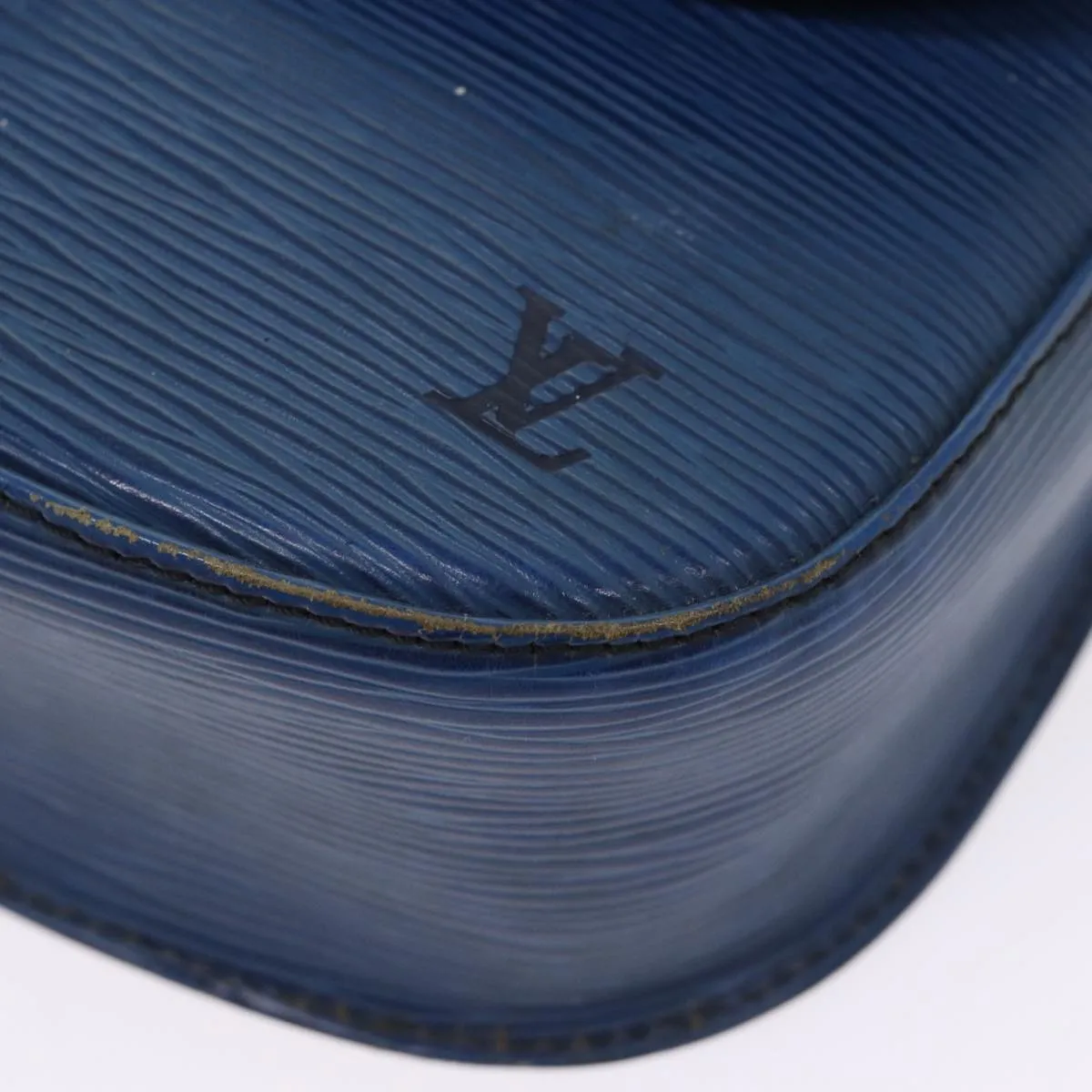 LOUIS VUITTON Epi Saint Cloud GM Shoulder Bag Toledo Blue M52195 LV Auth 87869