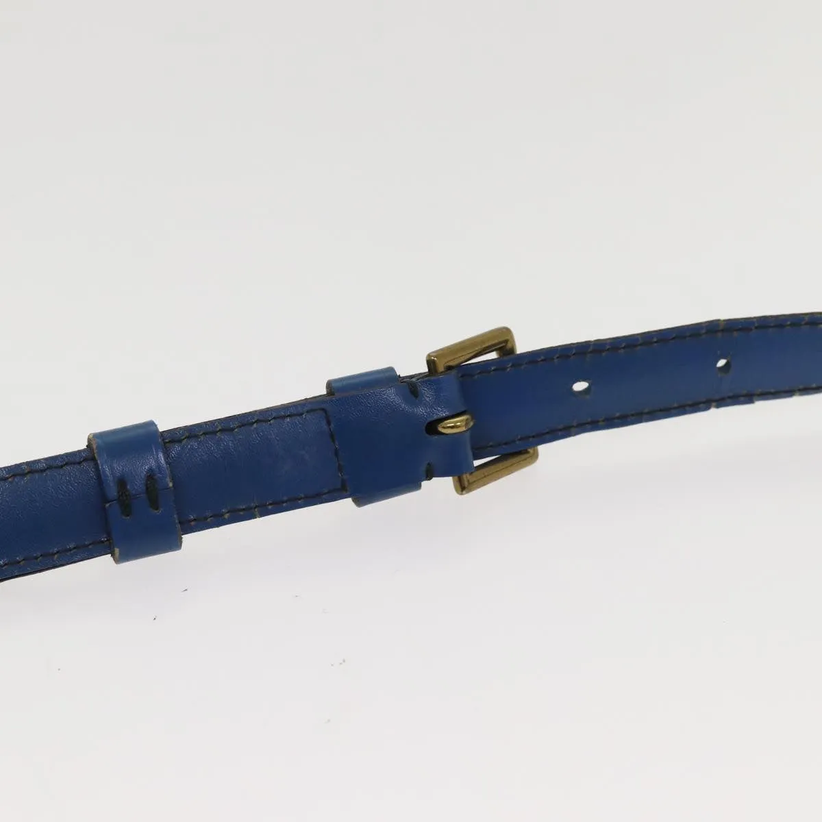 LOUIS VUITTON Epi Saint Cloud GM Shoulder Bag Toledo Blue M52195 LV Auth 87869