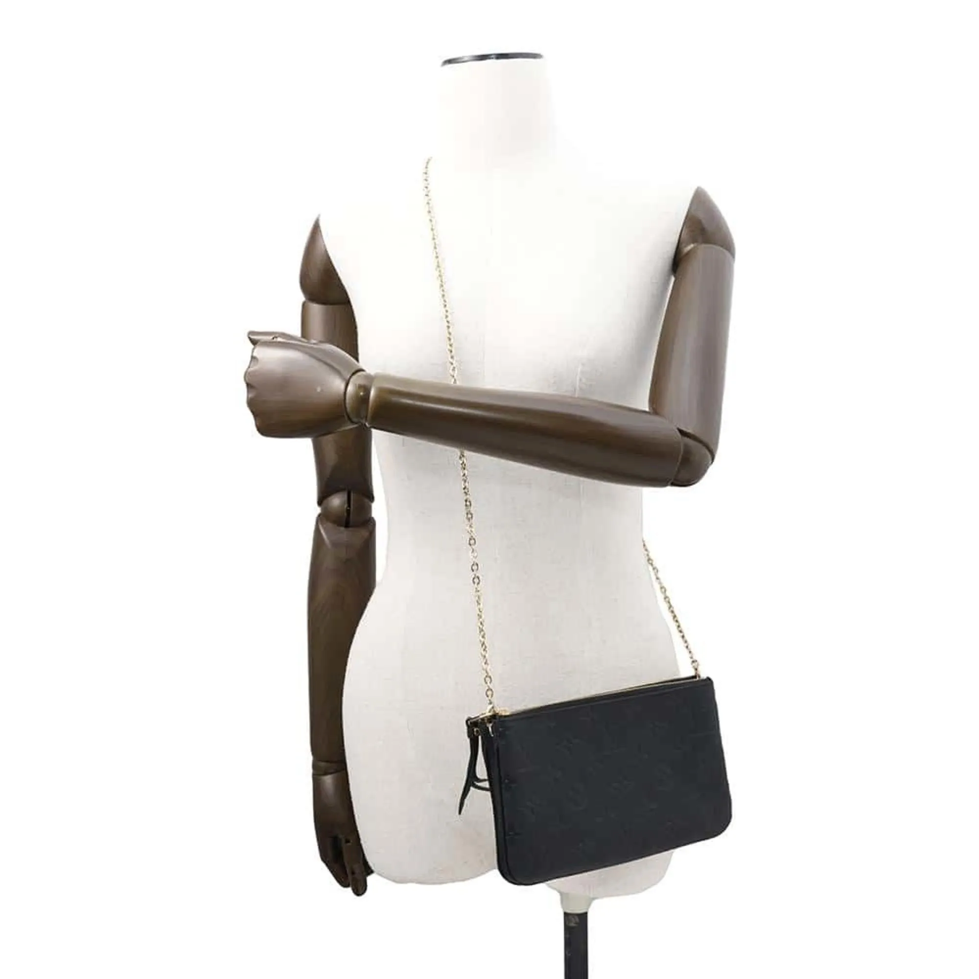 Louis Vuitton Monogram Empreinte Pochette Shoulder Bag (Pre-Owned)