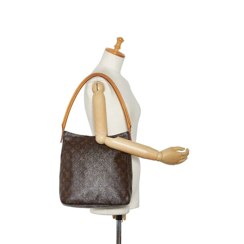 Louis Vuitton Monogram Looping GM Shoulder Bag Handbag M51145 Brown