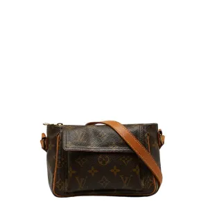 Louis Vuitton Monogram Vivacit?? PM Diagonal Shoulder Bag M51165 Brown
