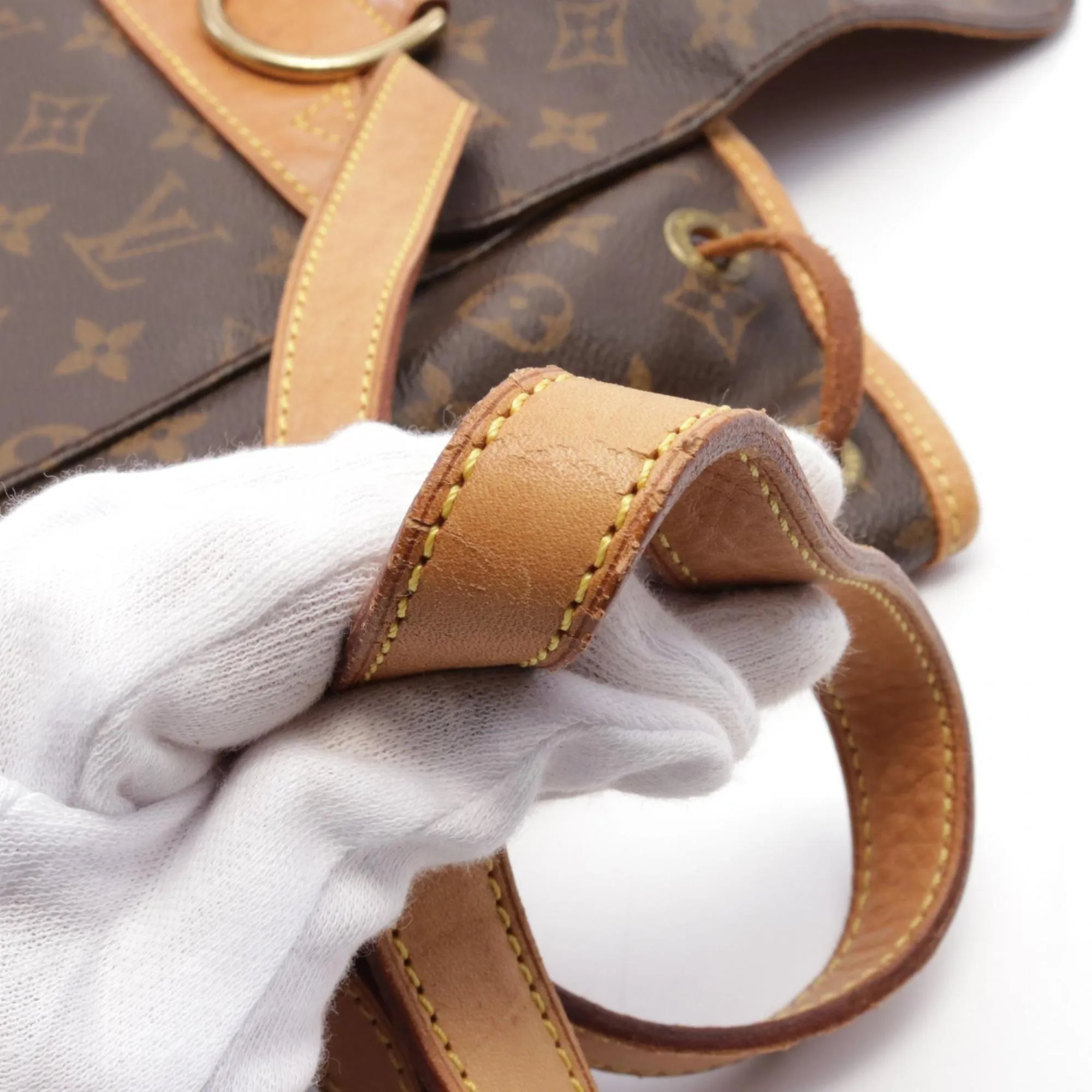 Louis Vuitton Montsouris Mm Canvas Backpack Bag (Pre-Owned)