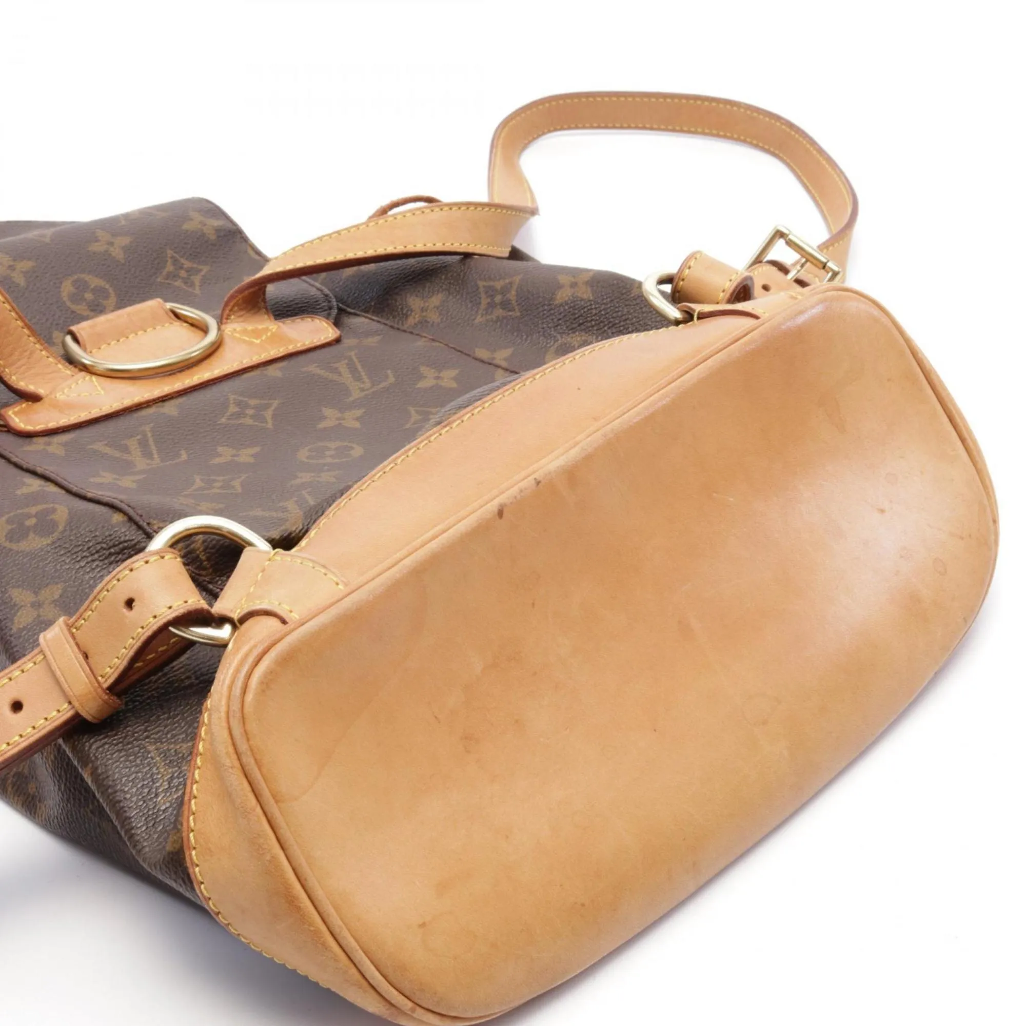 Louis Vuitton Montsouris Mm Canvas Backpack Bag (Pre-Owned)