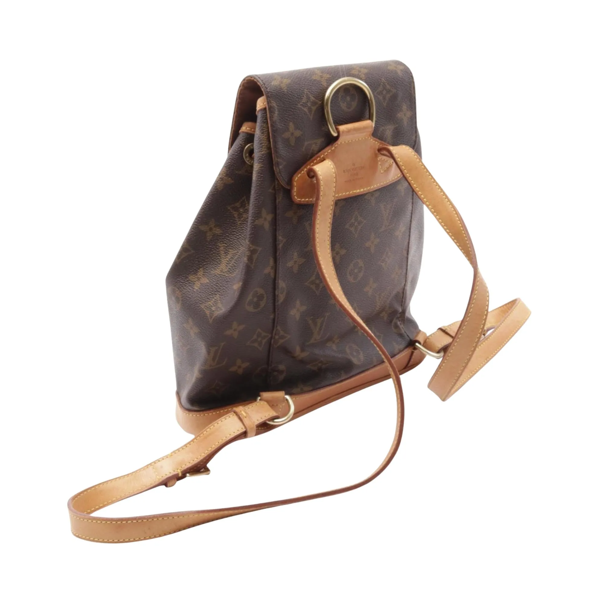 Louis Vuitton Montsouris Mm Canvas Backpack Bag (Pre-Owned)