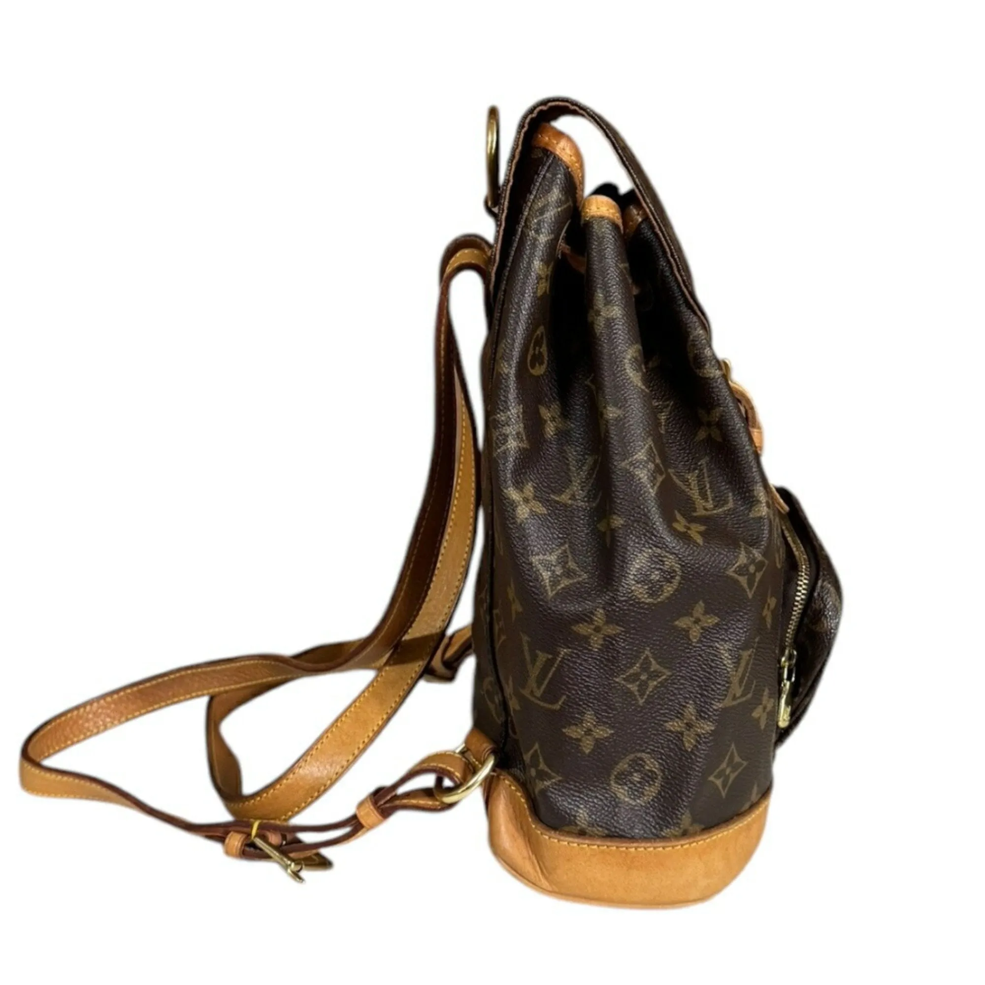 Louis Vuitton Montsouris Mm Canvas Backpack Bag (Pre-Owned)