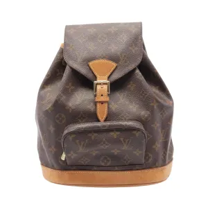 Louis Vuitton Montsouris Mm Canvas Backpack Bag (Pre-Owned)