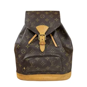 Louis Vuitton Montsouris Mm Canvas Backpack Bag (Pre-Owned)