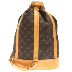 Louis Vuitton Randonne Canvas Shoulder Bag (Pre-Owned)