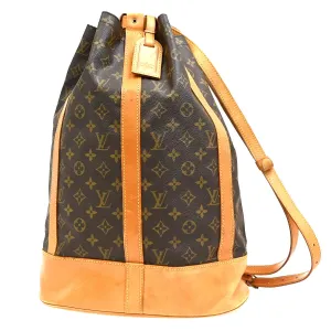 Louis Vuitton Randonne Canvas Shoulder Bag (Pre-Owned)