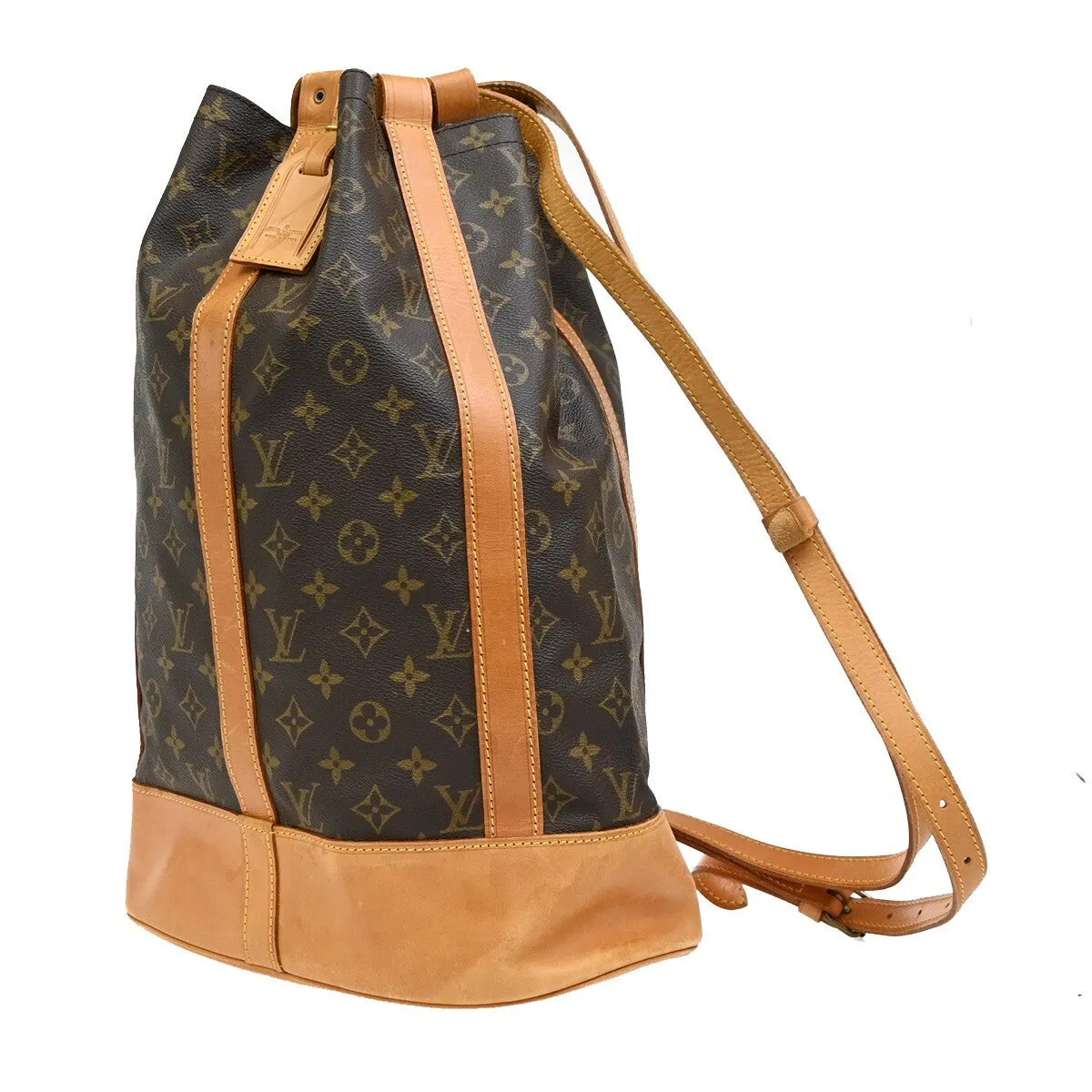 Louis Vuitton Randonne Canvas Shoulder Bag (Pre-Owned)
