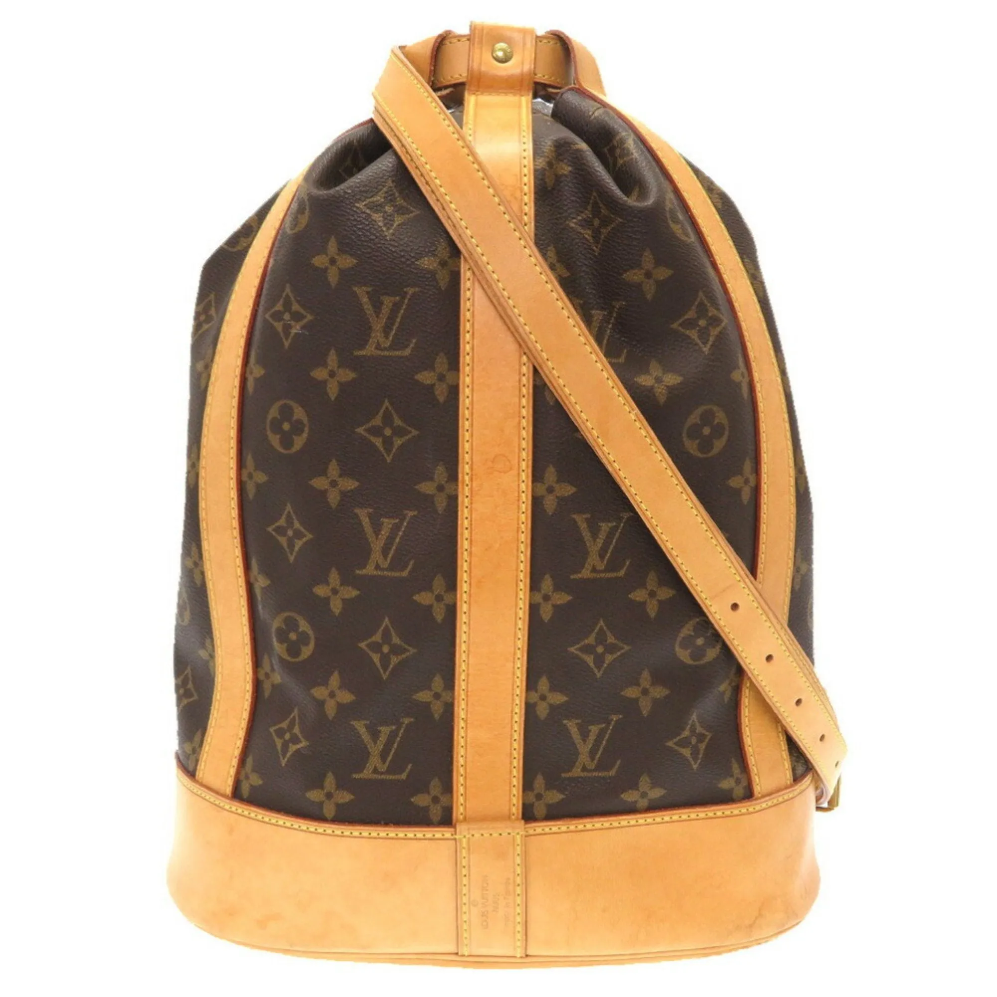 Louis Vuitton Randonne Canvas Shoulder Bag (Pre-Owned)